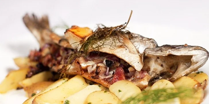 Luxusné 3 chodové menu v reštaurácii Modrá Hviezda a Hradná Hviezda