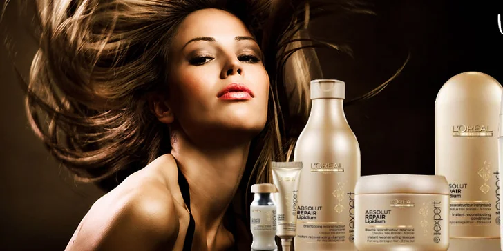 Hairstyle s regeneračným balíčkom ABSOLUT REPAIR LIPIDIUM