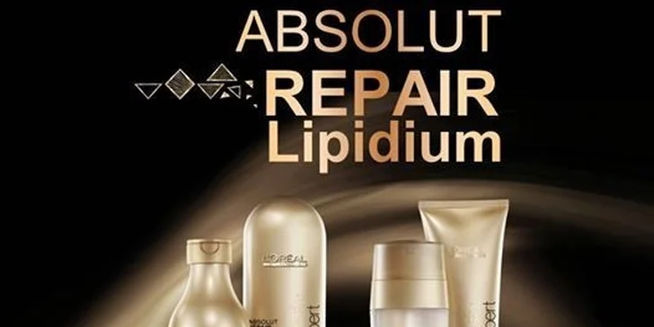 Hairstyle s regeneračným balíčkom ABSOLUT REPAIR LIPIDIUM