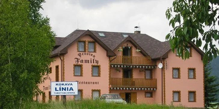 Predĺžený víkend v rodinnom penzióne s výhľadom na lyžiarsku dráhu a prekrásnu prírodu + polpenzia