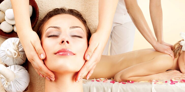 Zdravotná masáž chrbtice a termický zábal alebo masáž hlavy