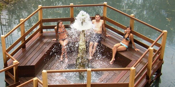 Celodenný vstup do bazénového sveta s voľným jednorazovým vstupom do saunového sveta Wellness Hotela Patince****