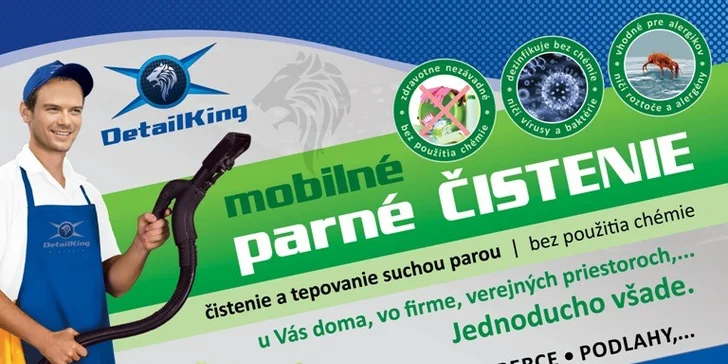 Profesionálne ručné čistenie exteriéru i interiéru vozidla parou