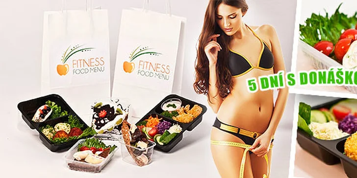 5 chodové Fitness food menu na 5 dní s donáškou