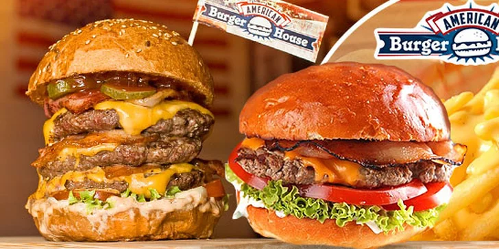 Poriadny hamburger s hranolčekmi a omáčkou
