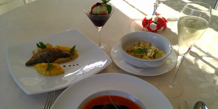 Luxusné talianske 3-chodové menu pre dvoch