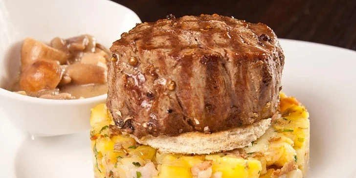 Vyberte si z ponuky šťavnatých steakov s oblohou!