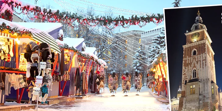 Adventný zájazd do Krakowa bez ďalších príplatkov za nástupné miesta