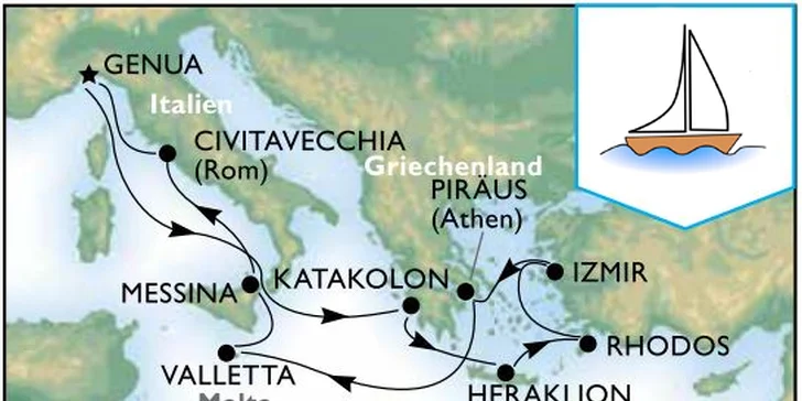 Vianoce na luxusnej plavbe v Stredomorí
