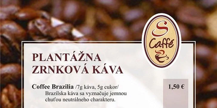 Káva s marlenkou alebo sacherovou tortou
