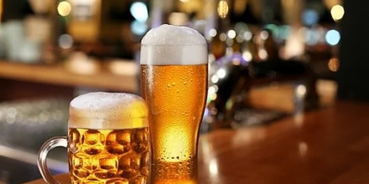 Kilogram grilovaných rebierok a 2 x tankové pivo
