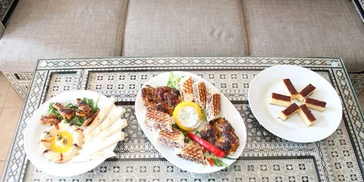 Orientálne degustačné 3-chodové menu pre dvoch