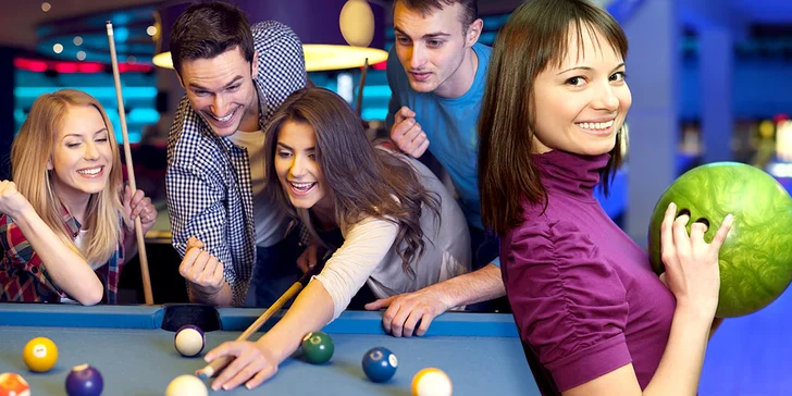 Poďte aj s kamarátmi na hodinku bowlingu či billiardu!