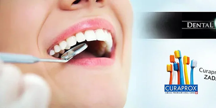Top ambulantná dentálna hygiena + kefka Curaprox alebo bielenie zubov