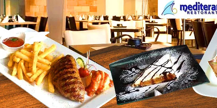 Stredomorské 3-chodové menu v reštaurácii Mediteran