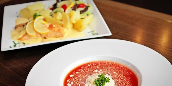 Pizza podľa výberu alebo trojchodové menu pre 1 osobu