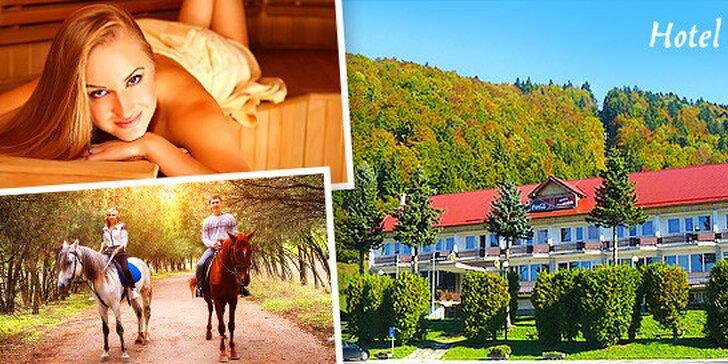 Pohoda v Slovenskom raji s polpenziou, saunou a jazdou na koni