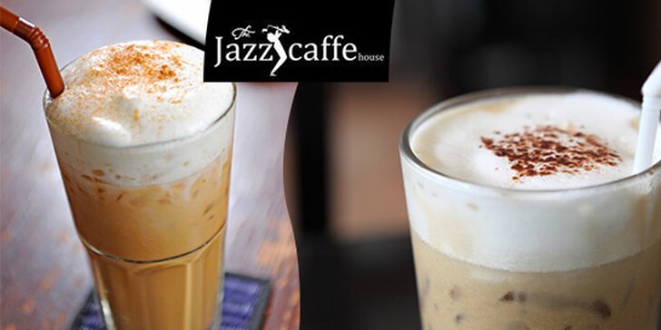 Ľadová káva a koláčik pre dvoch v Jazz Caffe