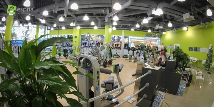 Týždňová permanentka alebo jednorázový neobmedzený vstup do posilňovne ESPRIA FITNESS CLUB
