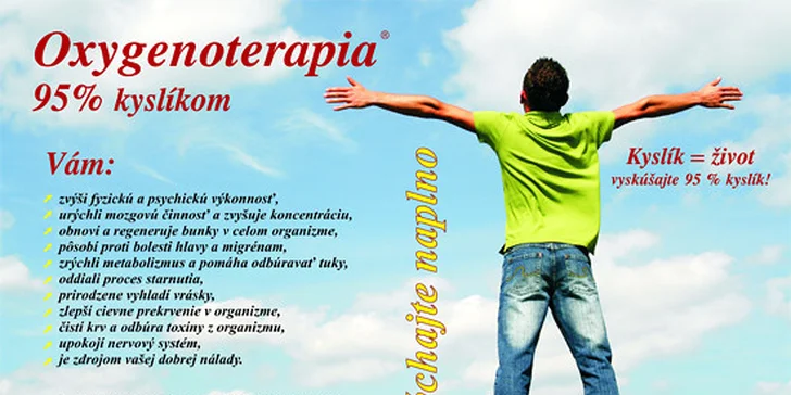 Oxygenoterapia 95% kyslíkom s jej lídrom - Musculus