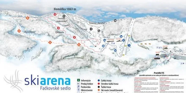 Celodenný skipas do lyžiarskeho strediska SKIARENA Fačkovské sedlo