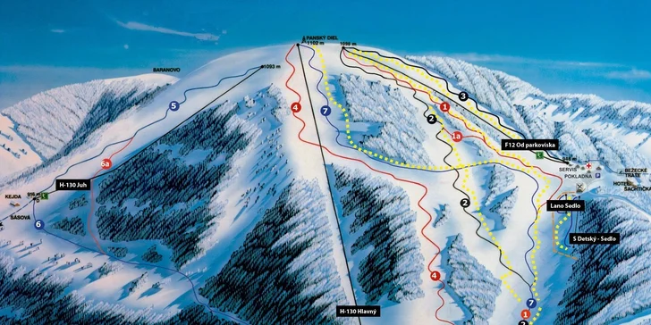 3-hodinový alebo celodenný SKIPAS v Lyžiarskom stredisku Šachtičky