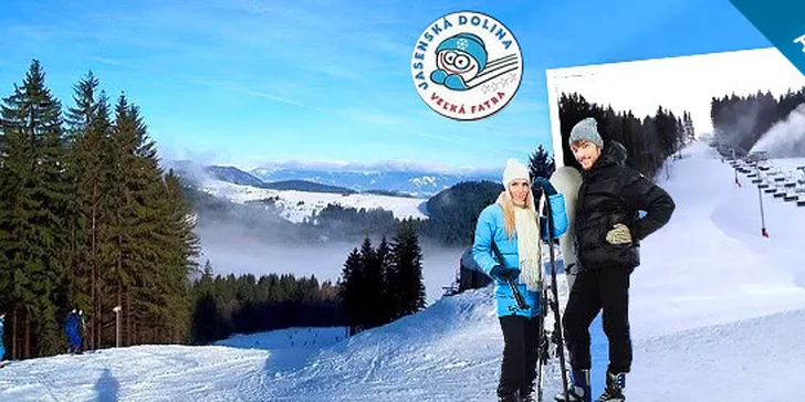 5-hodinový skipas v stredisku Jasenská Dolina