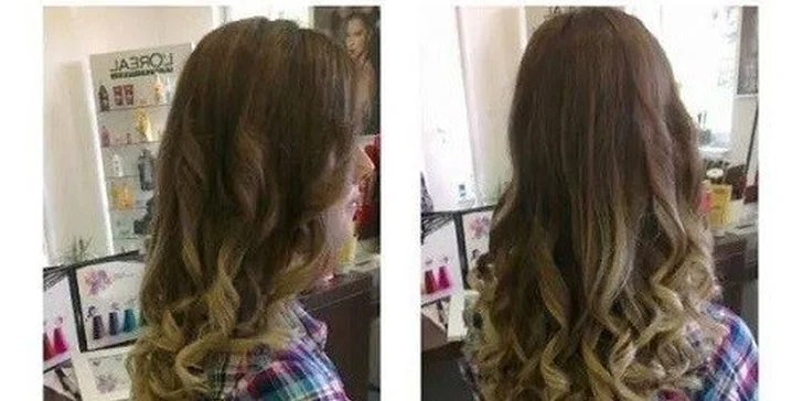 Ombré melír, strihanie alebo kompletný styling