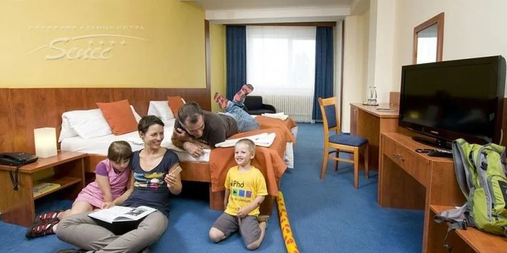 Wellness & Aquapark pobyt v Hoteli Senec****. Až 2 deti do 6 r. alebo 1 najmladšie dieťa do 12 r. zadarmo!