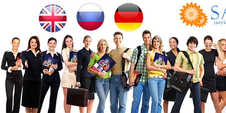 Kurzy angličtiny, nemčiny alebo ruštiny pre svetobežníkov