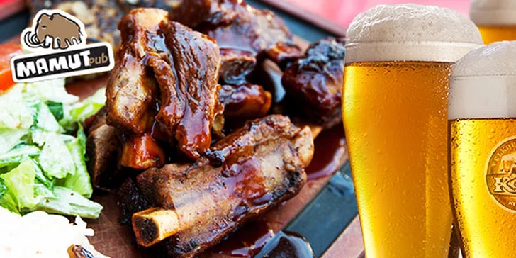Kilo rebierok pre dvoch a 4 veľké tankové pivá Kozel
