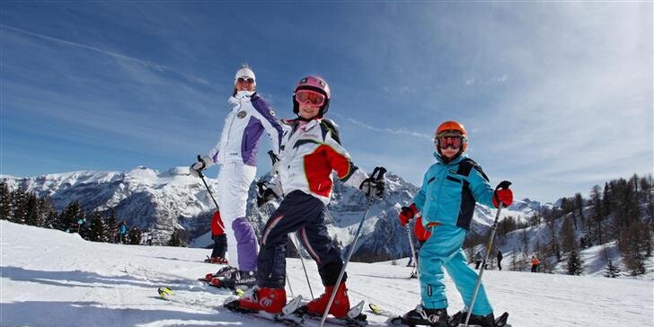 Pobyt priamo na lyžiarskych svahoch v Alpách s polpenziou + skipas na 3 dni