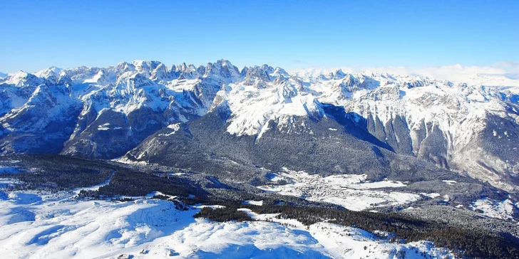 5 či 6 dní špičkového lyžovania v SKI Paganella