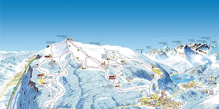 5 či 6 dní špičkového lyžovania v SKI Paganella