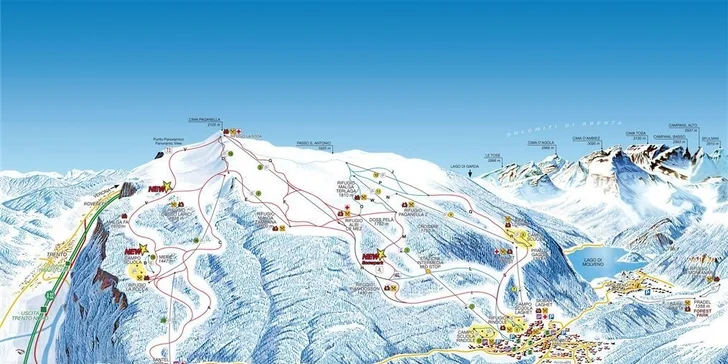5 či 6 dní špičkového lyžovania v SKI Paganella