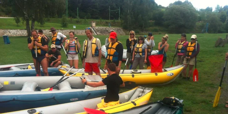 3-dňový rozprávkový XXL splav rieky Vltava v lete