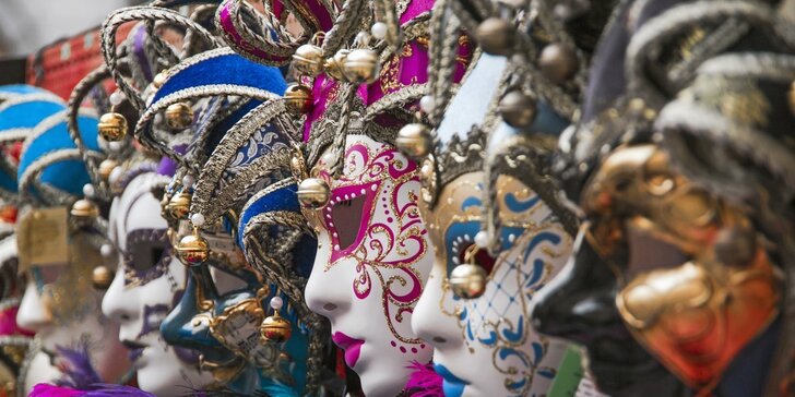 Navštívte jedinečný pestrofarebný benátsky karneval!