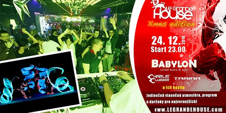 Hudobno-tanečné Le Grande House Xmas