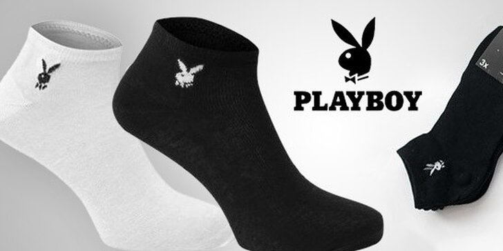 6 párov unisex členkových ponožiek Playboy