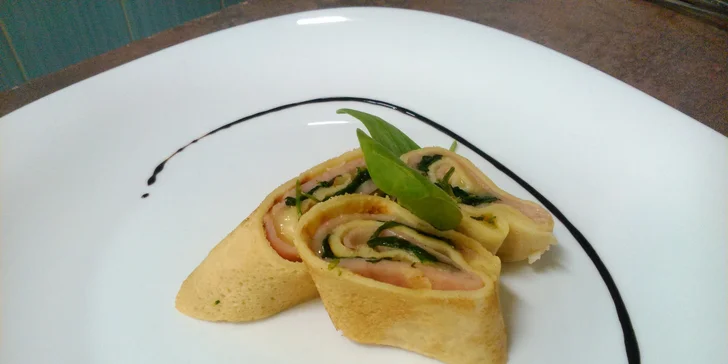 Večerné gurmánske menu pre 1 alebo 2 osoby s predjedlom, hlavným chodom a kávou