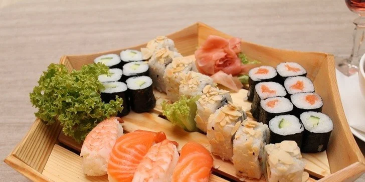 Výborné sushi v Auparku pre dvoch bez rezervácie