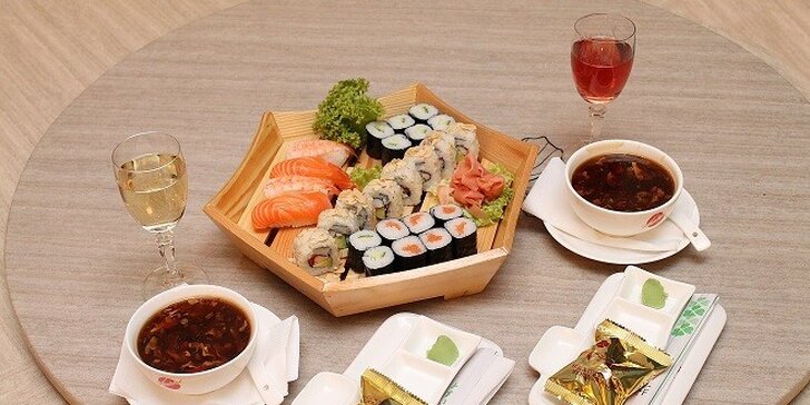 Výborné sushi v Auparku pre dvoch bez rezervácie