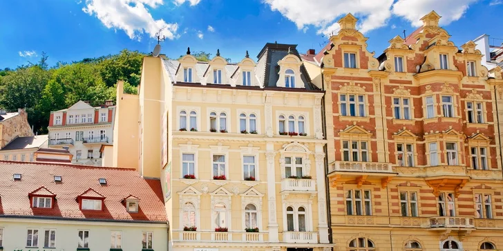 Relaxačný pobyt pre 2 osoby s procedúrami a vstupom do kúpeľov Karlových Varoch