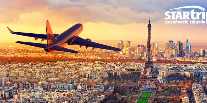 Letecký zájazd do Paríža na 5 dní so skúseným sprievodcom a s kvalitným hotelovým ubytovaním