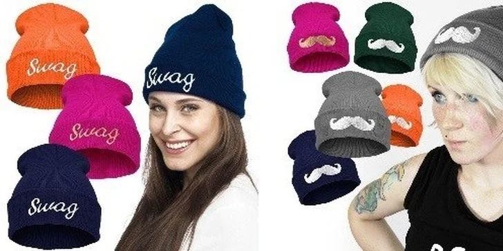 Moderné čiapky Beanies