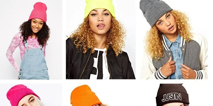 Moderné čiapky Beanies