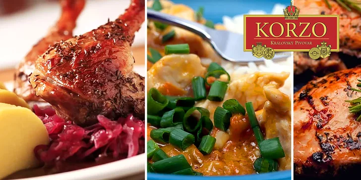 Obedové menu v novootvorenom Korze v centre Košíc