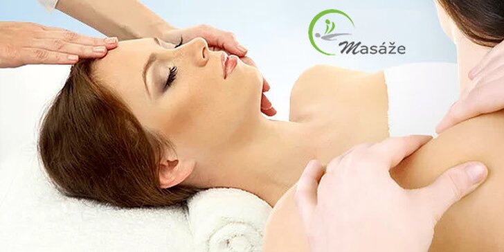 Kombinovaná masáž na mieru alebo lymfodrenážna masáž tváre s klasickou masážou chrbta a šije