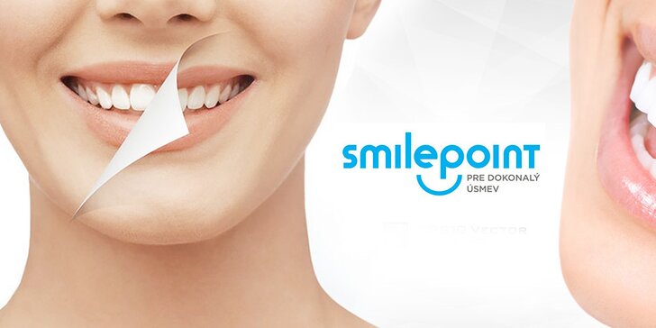 Certifikované bielenie zubov SMILEPOINT na prirodzenej báze