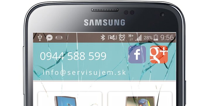 Výmena samostatného predného skla pre telefóny Samsung